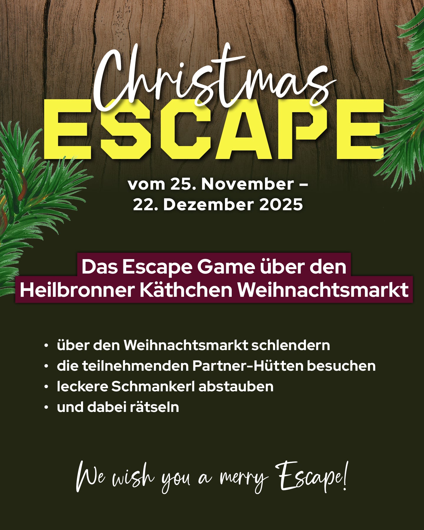Christmas Escape | Heilbronner Weihnachtsmarkt